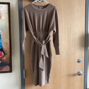 Fashion nova tie waist dress